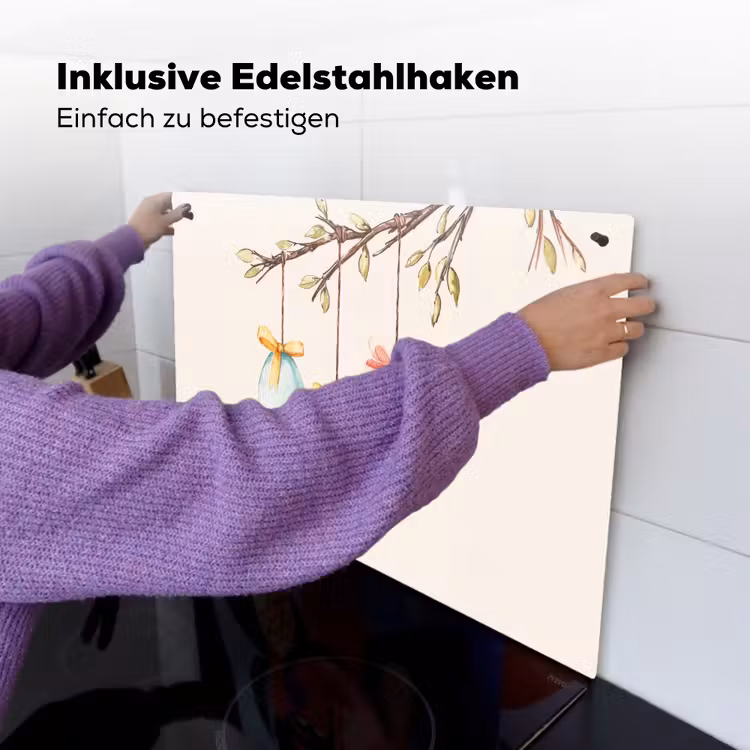 Paastak - Strikje - Eieren Inductie beschemer met haakjes klein -ky-ophangen-de