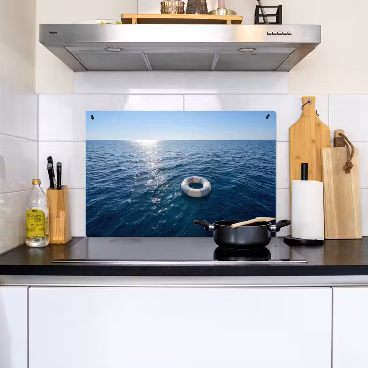 Oceaan - Zwemband - Horizon Inductie beschemer met haakjes klein -sfeer2