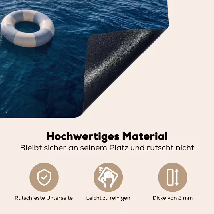 Oceaan - Zwemband - Horizon Inductie beschemer met haakjes klein -ky-onderkant-de