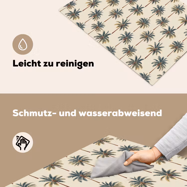 Palmbomen - Tropisch - Groen Inductie beschemer met haakjes klein 777 -ky-schoon-de