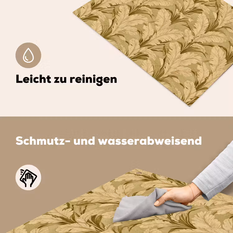 Palmbladeren - Klassiek - Groen Inductie beschemer met haakjes klein 777 -ky-schoon-de