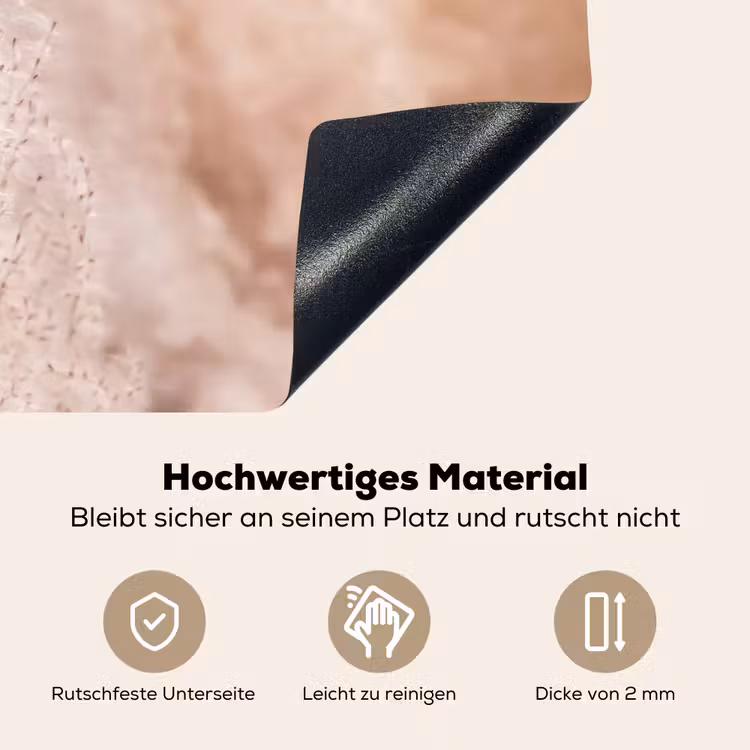 2-in-1 Herdabdeckplatte & Spritzschutz - Pampasgras - Struktur - Pflanzen - Natur - Pampasgras - Structuur - Planten - Natuur Inductie beschemer met haakjes klein