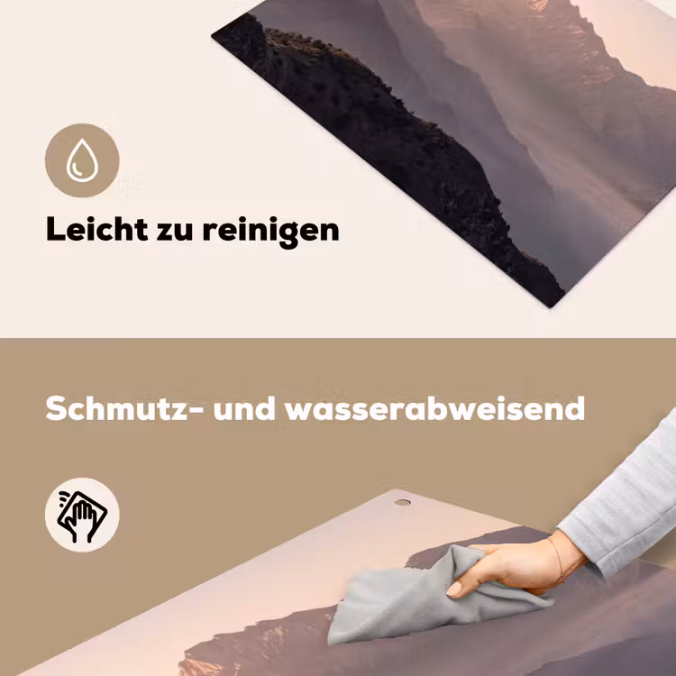 Panorama - Landschap - Bergen Inductie beschemer met haakjes klein -ky-schoon-de