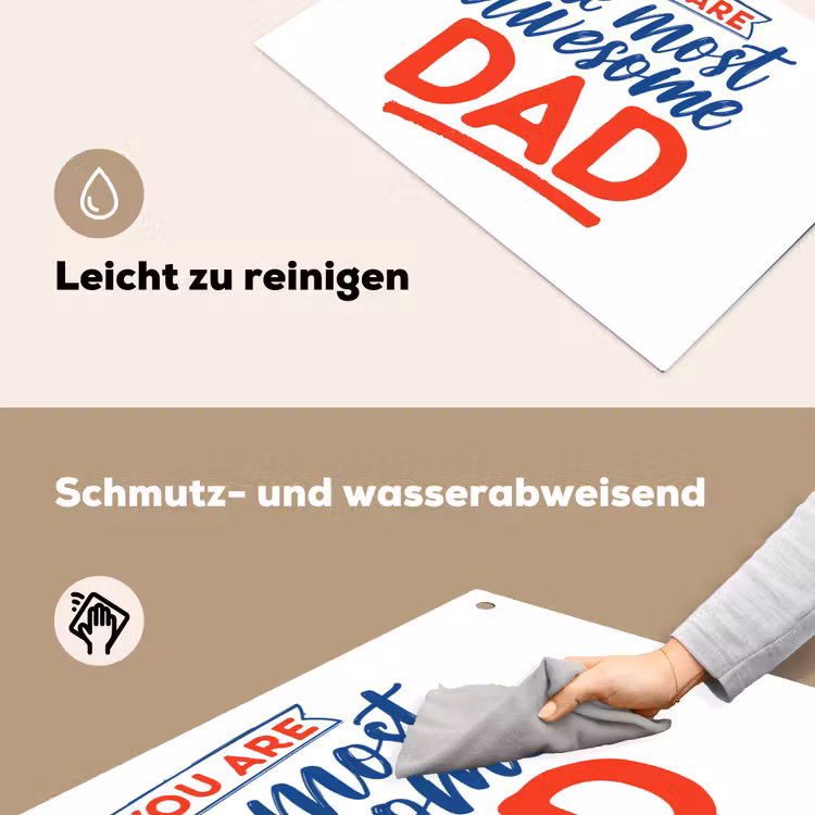 2-in-1 Herdabdeckplatte & Spritzschutz - Papa - Vatertag - Sprichwörter - Papa - Vaderdag - Spreuken Inductie beschemer met haakjes klein