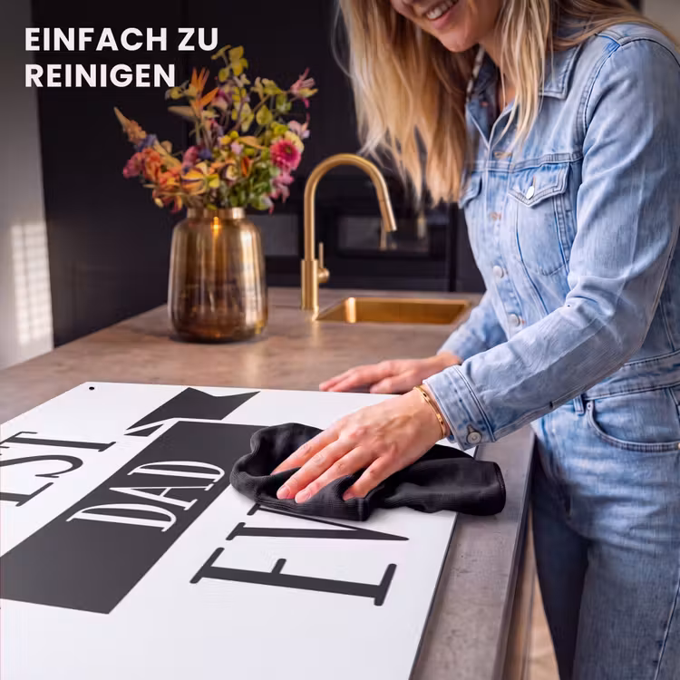 2-in-1 Herdabdeckplatte & Spritzschutz - Papa - Zitat - Lieber Papa - Papa - Quote - Beste papa Inductie beschemer met haakjes klein