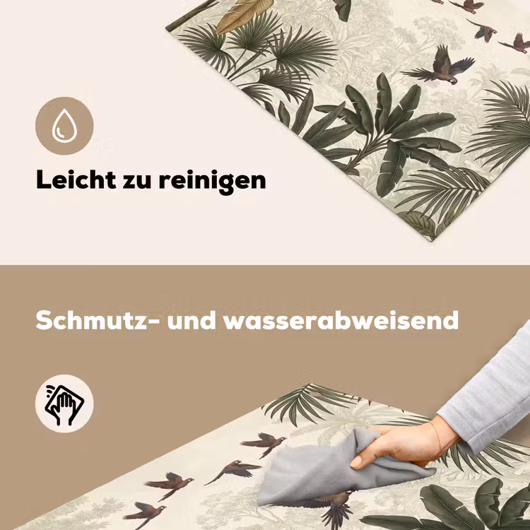 Papagaaien - Jungle - Tropisch - Green Inductie beschemer met haakjes klein -ky-schoon-de