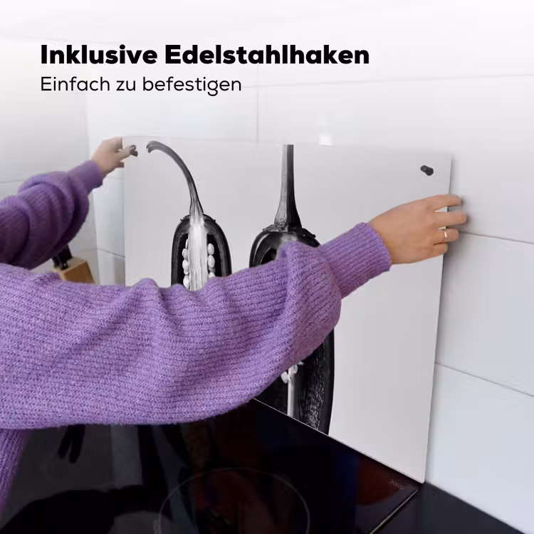 Pepers - Zwart - Wit - Zaadlijsten Inductie beschemer met haakjes klein -ky-ophangen-de