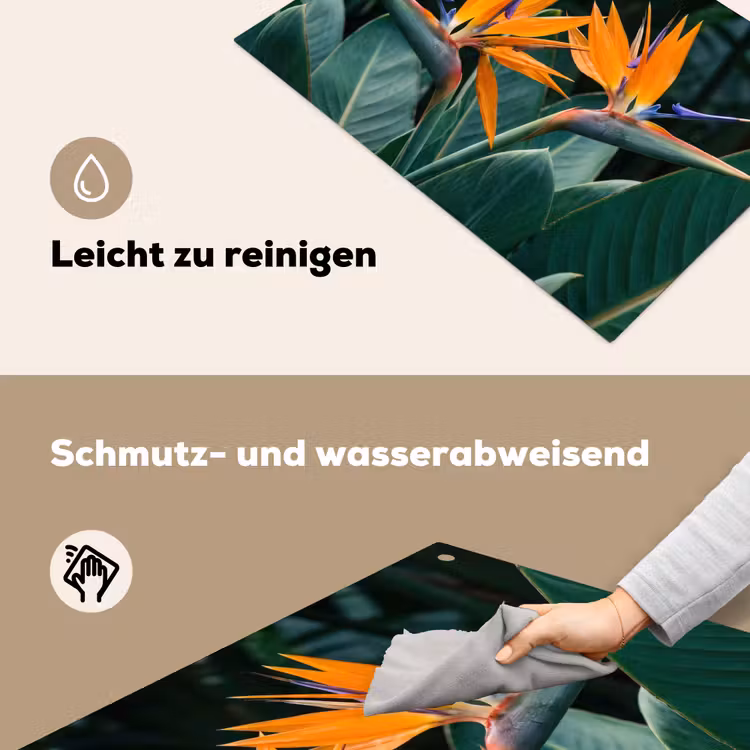Paradijsvogel - Bloem - Exotisch Inductie beschemer met haakjes klein -ky-schoon-de