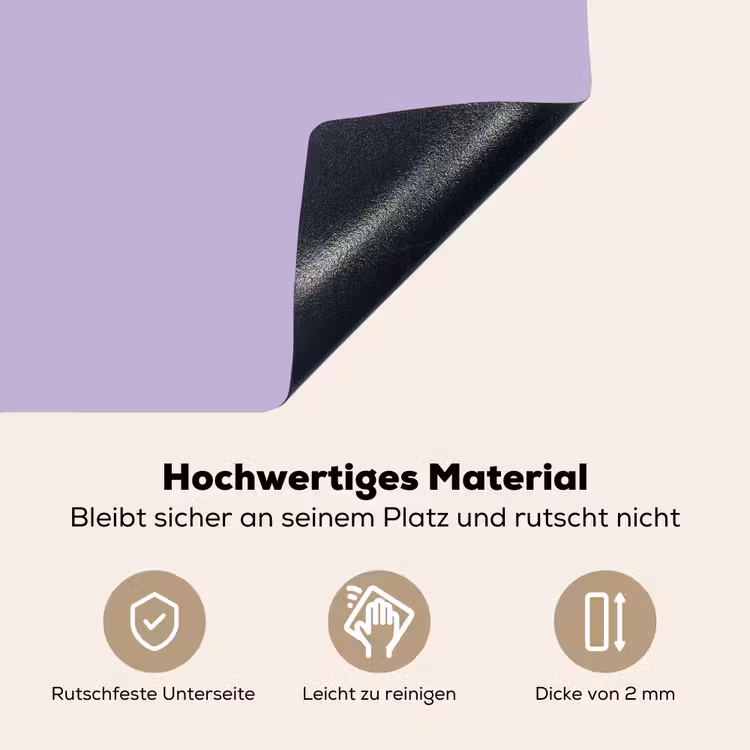 Pastel - Lilac - Paars Inductie beschemer met haakjes klein 777 -ky-onderkant-de
