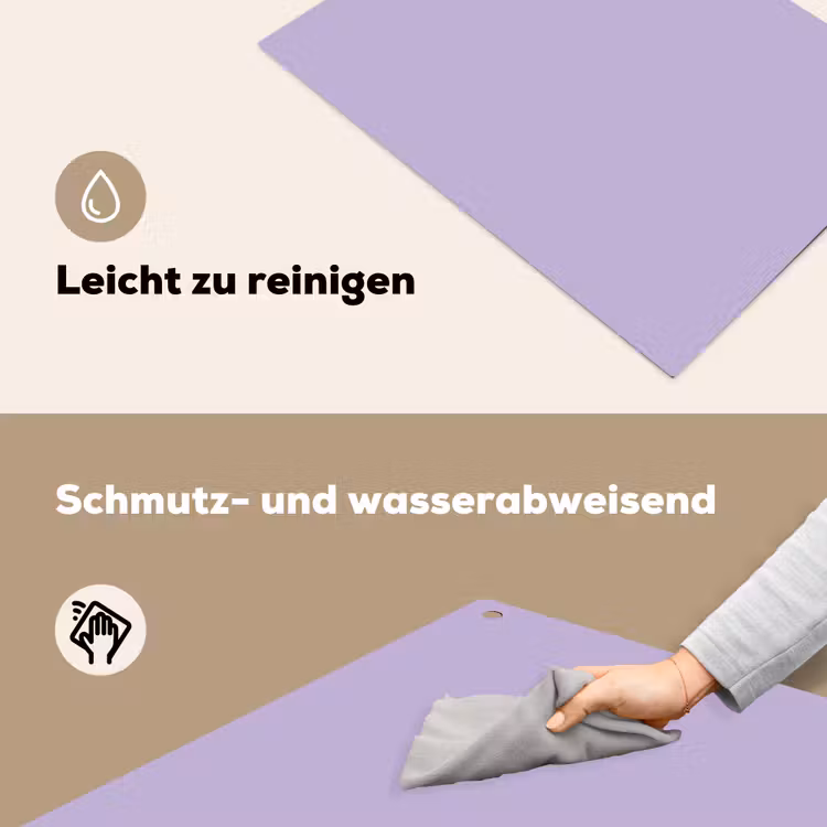 Pastel - Lilac - Paars Inductie beschemer met haakjes klein 777 -ky-schoon-de
