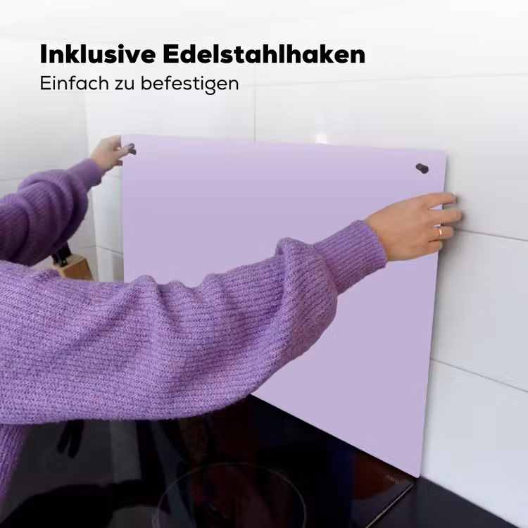 Pastel - Lilac - Paars Inductie beschemer met haakjes klein 777 -ky-ophangen-de