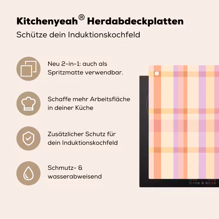 Pastel - uitpatroon - Geometrisch Inductie beschemer met haakjes klein 777 -ky-usp-de