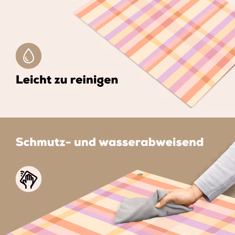 Pastel - uitpatroon - Geometrisch Inductie beschemer met haakjes klein 777 -ky-schoon-de
