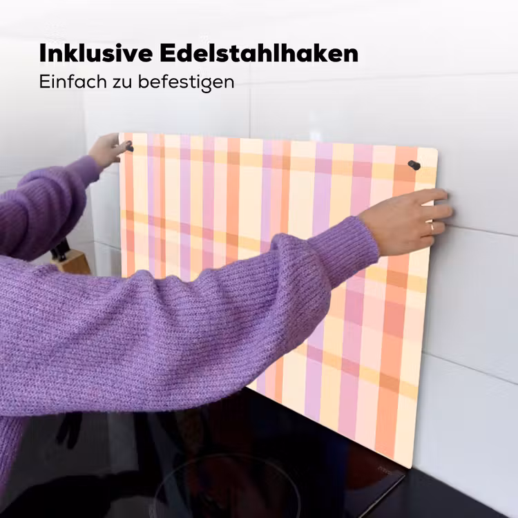 Pastel - uitpatroon - Geometrisch Inductie beschemer met haakjes klein 777 -ky-ophangen-de