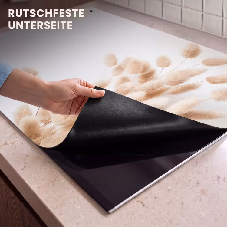 2-in-1 Herdabdeckplatte & Spritzschutz - Pastellige Sanftheit - Pastel Zachtheid Inductie beschemer met haakjes klein