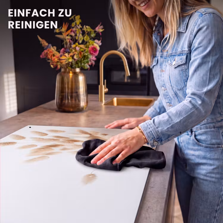 2-in-1 Herdabdeckplatte & Spritzschutz - Pastellige Sanftheit - Pastel Zachtheid Inductie beschemer met haakjes klein