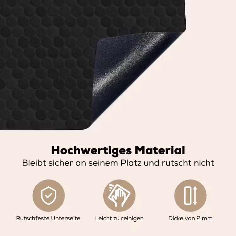 Penny - Tegel - Mat - Zwart Inductie beschemer met haakjes klein 777 -ky-onderkant-de
