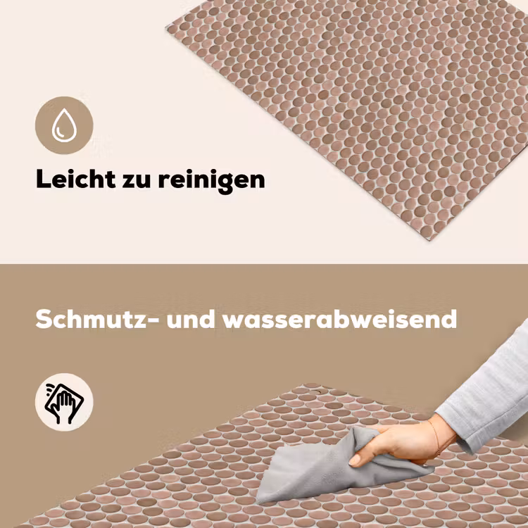 Penny - Mozaïek - Oudroze - Terracotta Inductie beschemer met haakjes klein 777 -ky-schoon-de