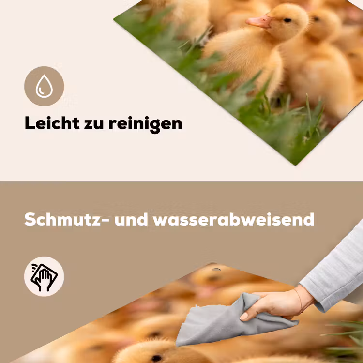 Pijltje - Eend - Natuur - Geel Inductie beschemer met haakjes klein -ky-schoon-de