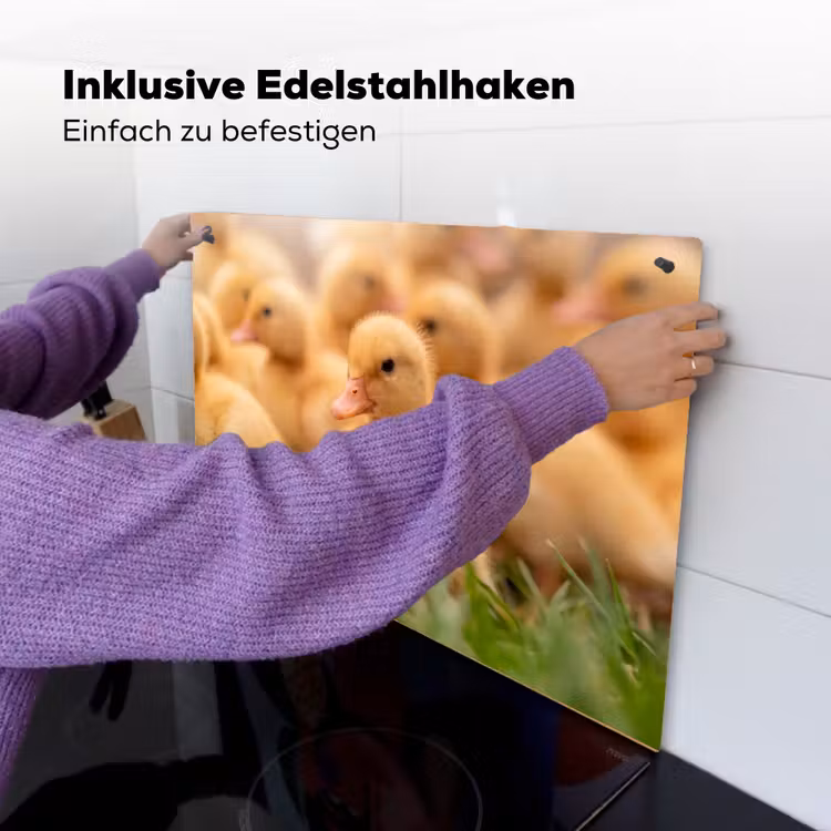 Pijltje - Eend - Natuur - Geel Inductie beschemer met haakjes klein -ky-ophangen-de