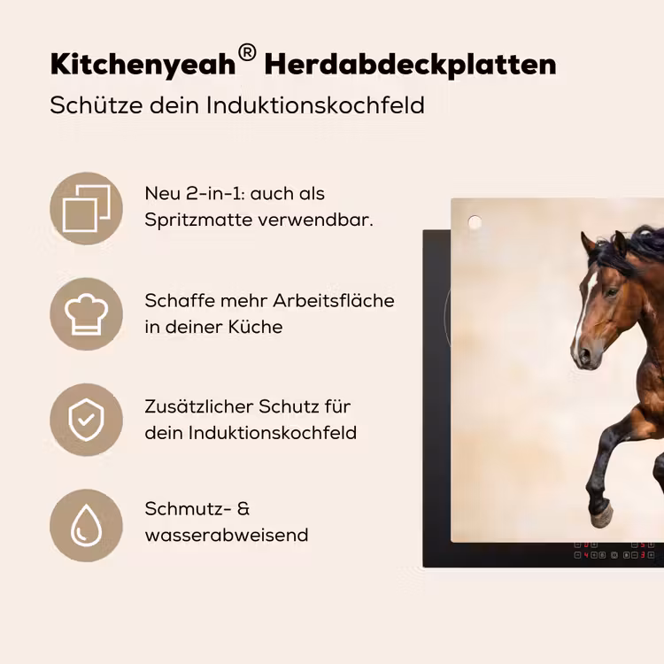 Paard - Galop - Energie Inductie beschemer met haakjes klein -ky-usp-de