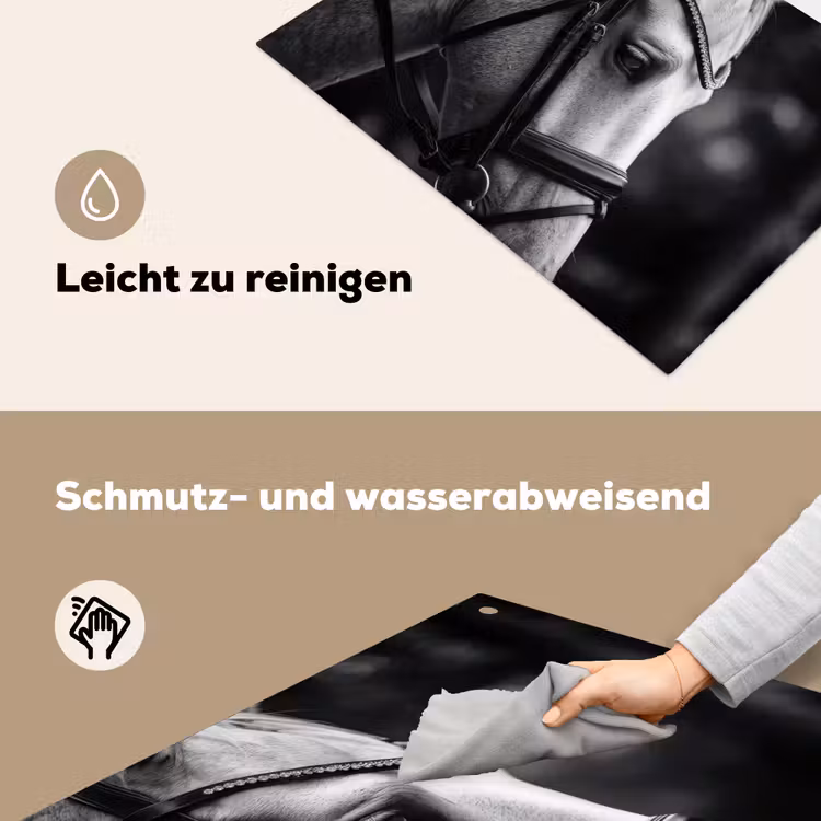 Paard - Schimmel - Portret Inductie beschemer met haakjes klein -ky-schoon-de