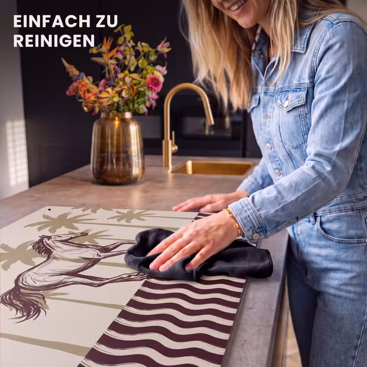 Paard - Galopperend - Woestijn - Illustratie Inductie beschemer met haakjes klein -ky-schoon-de