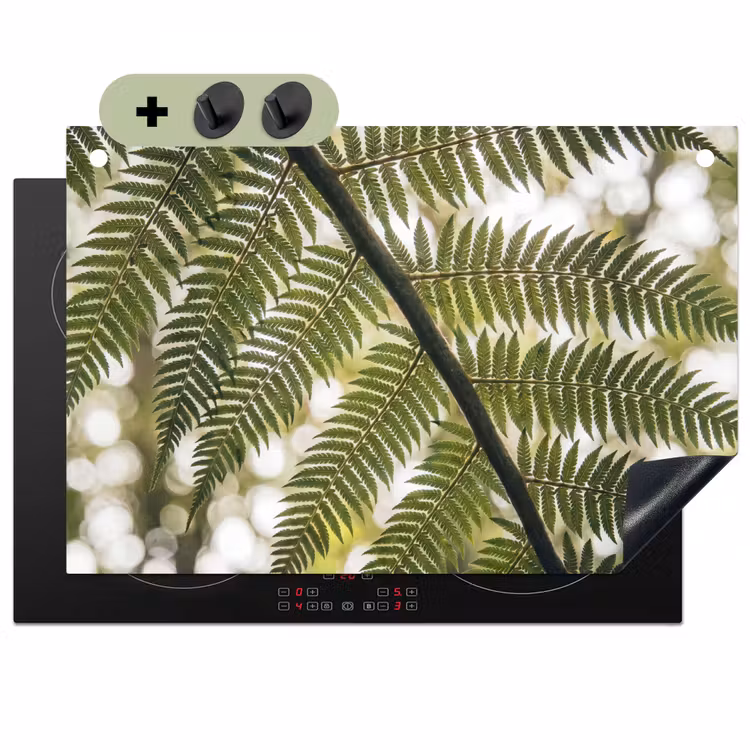 Plant - Blad - Natuur - Groen - Detail Inductie beschemer met haakjes klein -3d