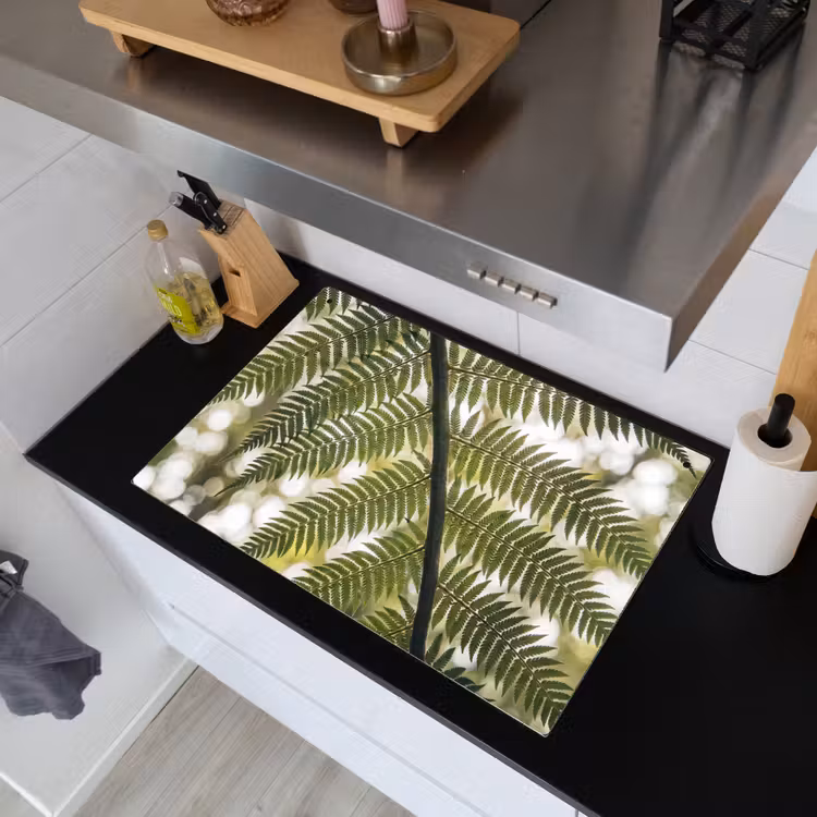 Plant - Blad - Natuur - Groen - Detail Inductie beschemer met haakjes klein -sfeer1