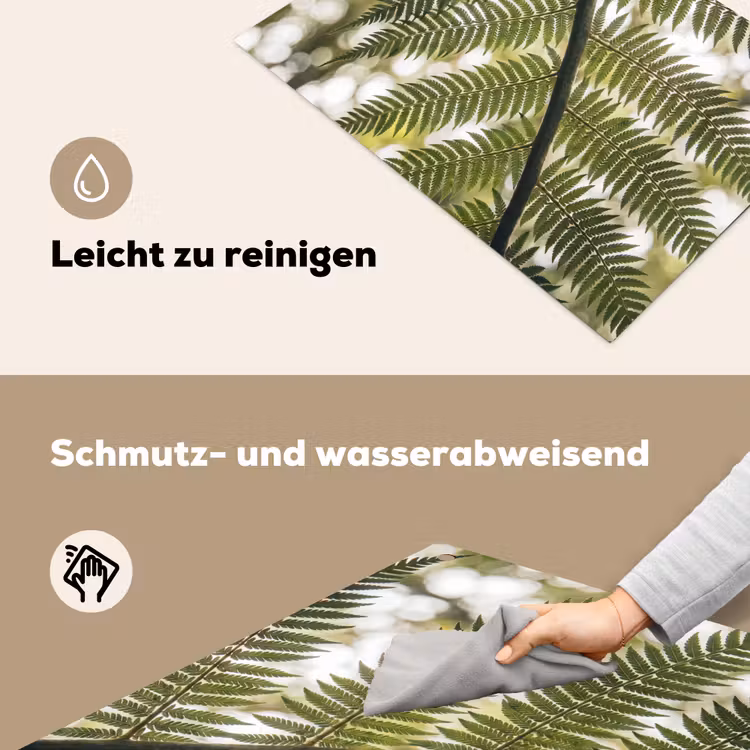 Plant - Blad - Natuur - Groen - Detail Inductie beschemer met haakjes klein -ky-schoon-de