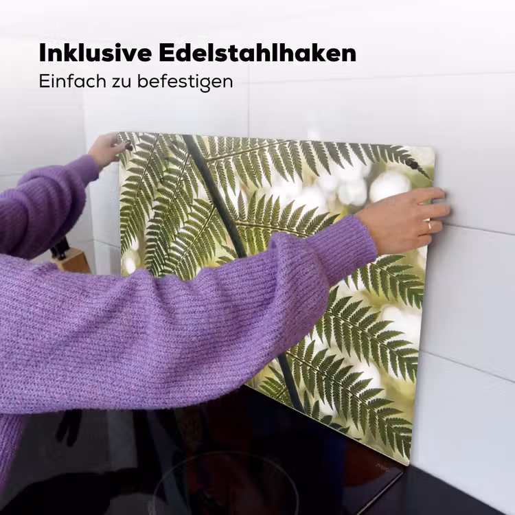 Plant - Blad - Natuur - Groen - Detail Inductie beschemer met haakjes klein -ky-ophangen-de