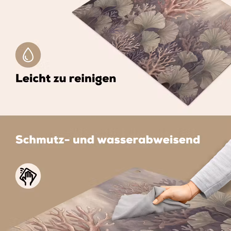 Plant - Bladeren - Zee - Illustratie - Groen Inductie beschemer met haakjes klein -ky-schoon-de