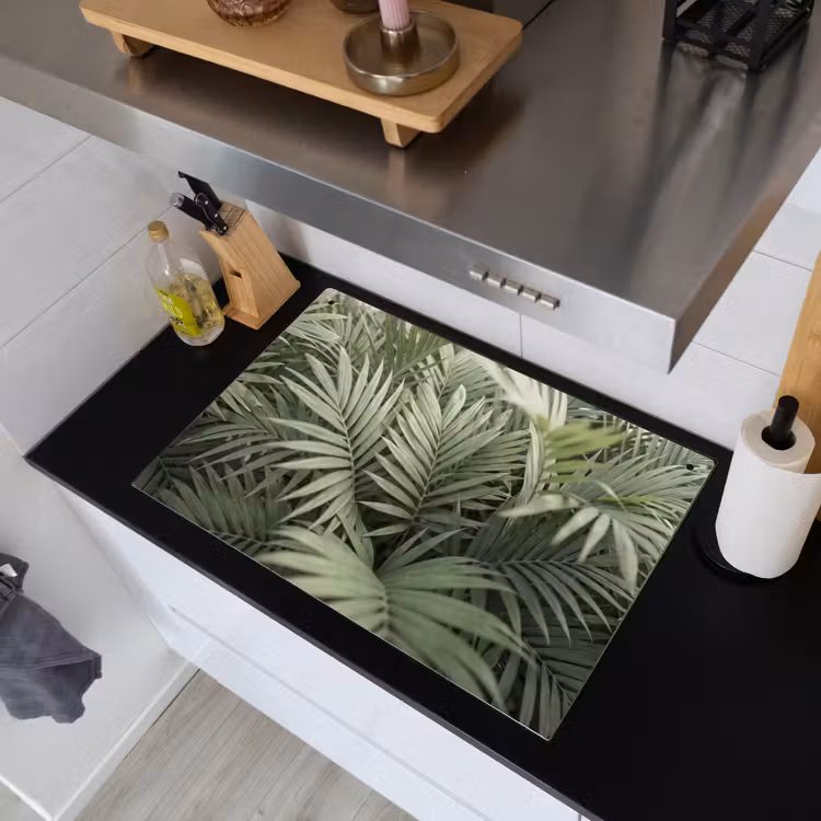 Plant - Palmbladeren - Natuur - Groen Inductie beschemer met haakjes klein -sfeer1