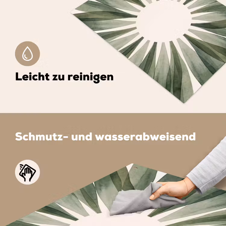 Planten - Abstract - Waterverf - Groen - Natuur Inductie beschemer met haakjes klein -ky-schoon-de