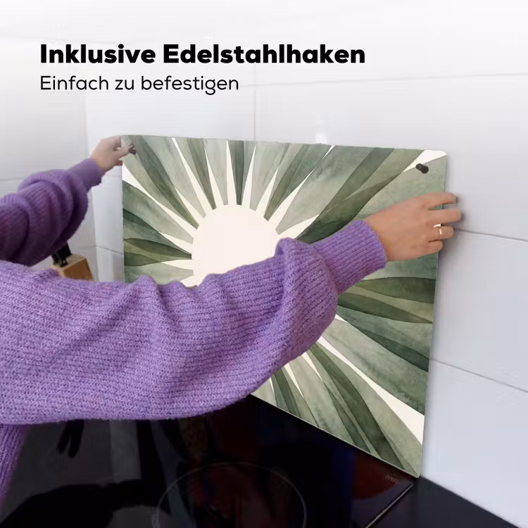 Planten - Abstract - Waterverf - Groen - Natuur Inductie beschemer met haakjes klein -ky-ophangen-de