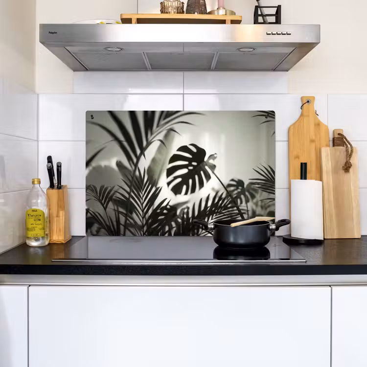 Planten - Bladeren - Natuur - Minimalistisch - Groen Inductie beschemer met haakjes klein -sfeer2