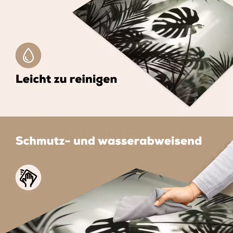 Planten - Bladeren - Natuur - Minimalistisch - Groen Inductie beschemer met haakjes klein -ky-schoon-de