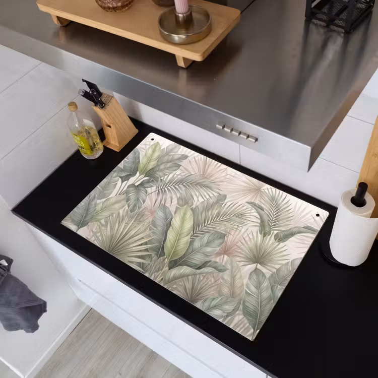 Planten - Tropisch - Bladeren - Groen - Natuur Inductie beschemer met haakjes klein -sfeer1