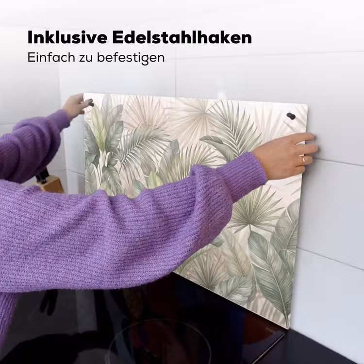 Planten - Tropisch - Bladeren - Groen - Natuur Inductie beschemer met haakjes klein -ky-ophangen-de