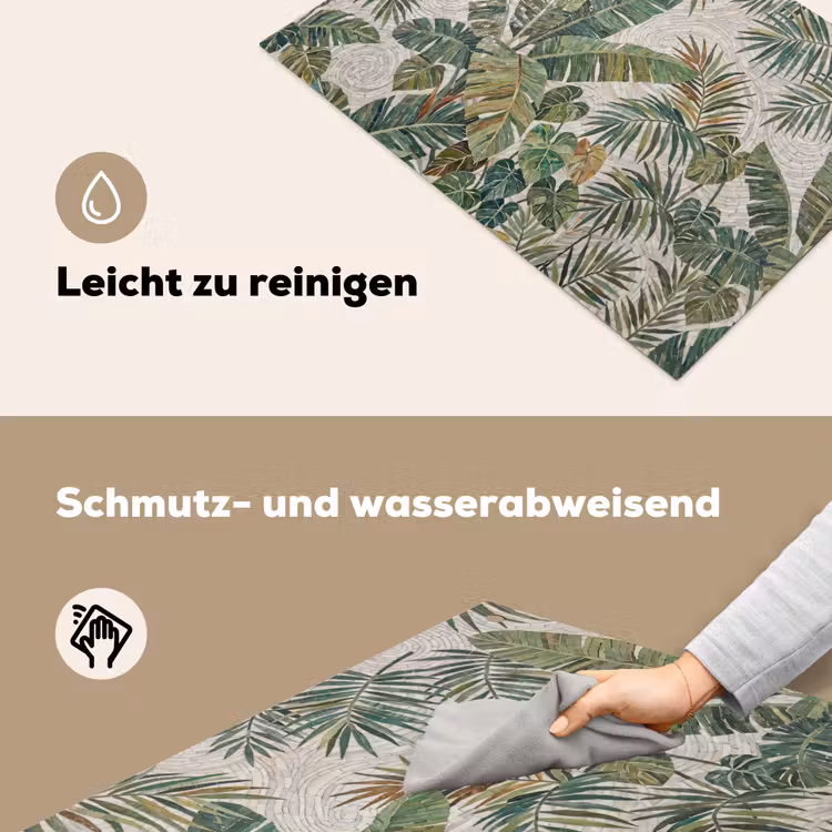 Planten - Tropisch - Mozaïek - Natuur - Groen Inductie beschemer met haakjes klein -ky-schoon-de