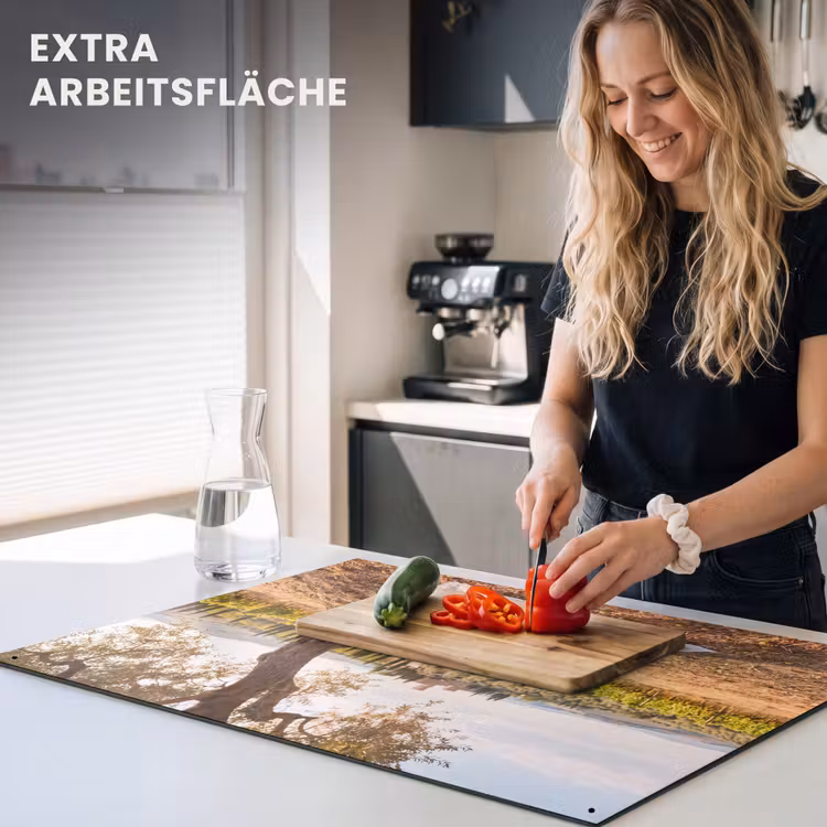 Picknick - Wijngaard - Landschap - Zomer - Eten Inductie beschemer met haakjes klein -ky-usp-de