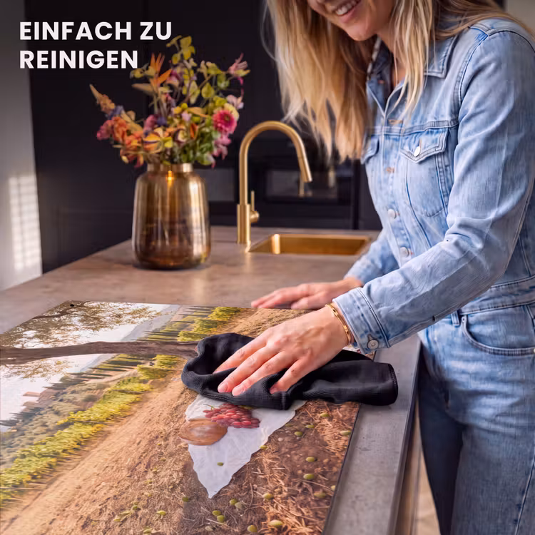 Picknick - Wijngaard - Landschap - Zomer - Eten Inductie beschemer met haakjes klein -ky-schoon-de