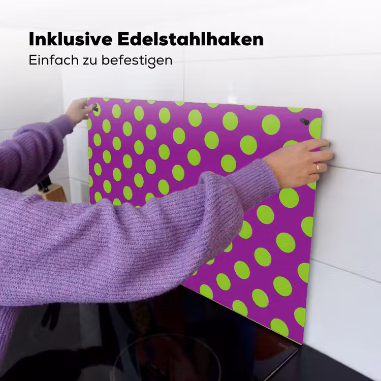 Stippen - Klassiek - Groen Inductie beschemer met haakjes klein 777 -ky-ophangen-de