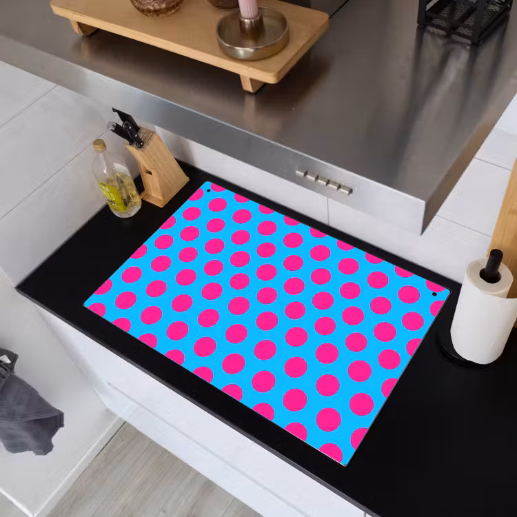 Stippen - Klassiek - Roze Inductie beschemer met haakjes klein 777 -sfeer1