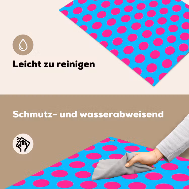 Stippen - Klassiek - Roze Inductie beschemer met haakjes klein 777 -ky-schoon-de
