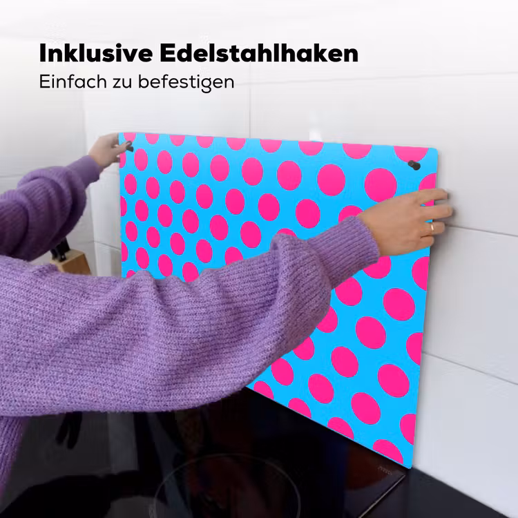 Stippen - Klassiek - Roze Inductie beschemer met haakjes klein 777 -ky-ophangen-de