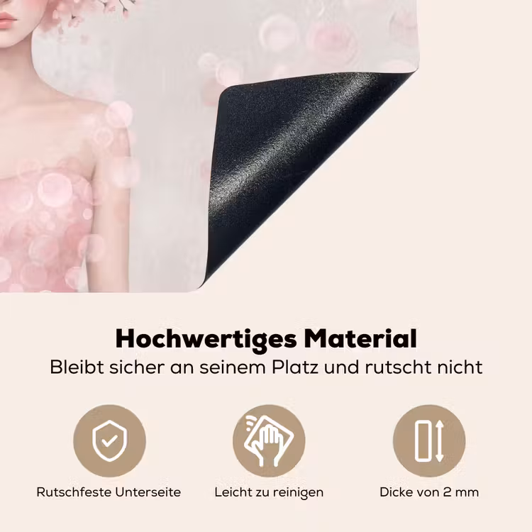 Portret - Kersenbloesem - Roze Inductie beschemer met haakjes klein -ky-onderkant-de