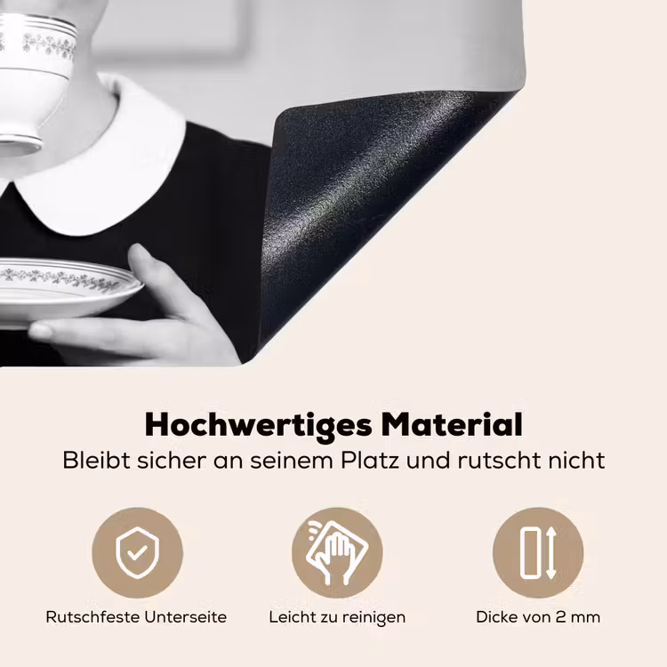 Portret - Thee - Vrouw Inductie beschemer met haakjes klein -ky-onderkant-de