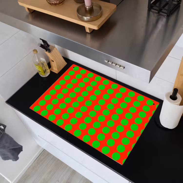 Stippen - Patroon - Groen Inductie beschemer met haakjes klein 777 -sfeer1