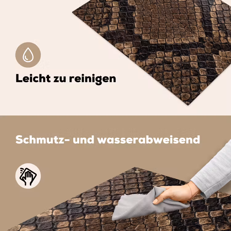 Python - Schubben - Brons Inductie beschemer met haakjes klein -ky-schoon-de